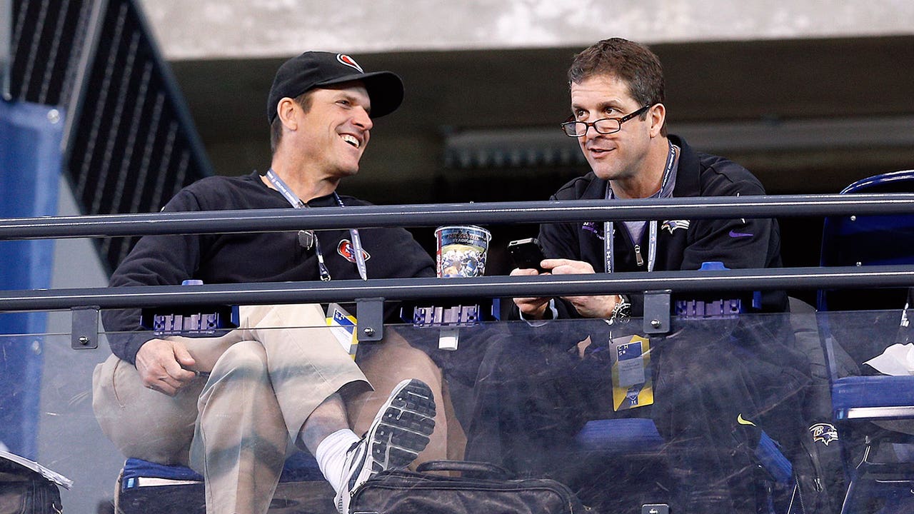 Brotherly love: Jim Harbaugh still looking for first win against John